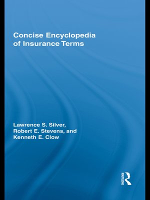 cover image of Concise Encyclopedia of Insurance Terms